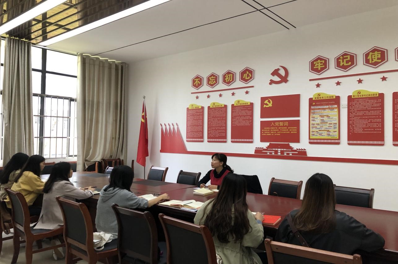 陈莹老师给学生党员提出希望和要求